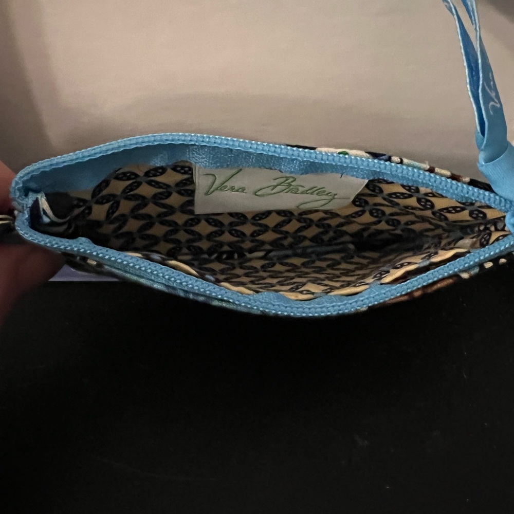 Vera Bradley Zip ID Case Bali Blue NWT DISCONTINUED - Picture 4 of 6